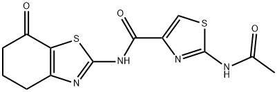 4-Thiazolecarboxamide,2-(acetylamino)-N-(4,5,6,7-tetrahydro-7-oxo-2-benzothiazolyl)-(9CI)|