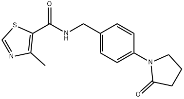 5-Thiazolecarboxamide,4-methyl-N-[[4-(2-oxo-1-pyrrolidinyl)phenyl]methyl]-(9CI)|