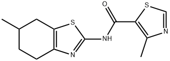 606117-85-5 5-Thiazolecarboxamide,4-methyl-N-(4,5,6,7-tetrahydro-6-methyl-2-benzothiazolyl)-(9CI)