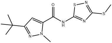 1H-Pyrazole-5-carboxamide,3-(1,1-dimethylethyl)-1-methyl-N-[3-(methylthio)-1,2,4-thiadiazol-5-yl]-(9CI)|