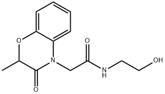 4H-1,4-Benzoxazine-4-acetamide,2,3-dihydro-N-(2-hydroxyethyl)-2-methyl-3-oxo-(9CI) 结构式