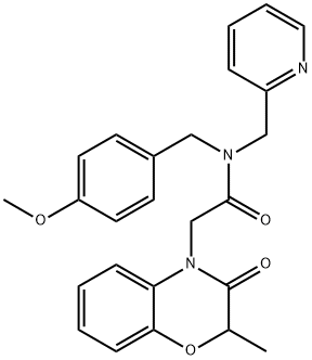 606119-13-5 4H-1,4-Benzoxazine-4-acetamide,2,3-dihydro-N-[(4-methoxyphenyl)methyl]-2-methyl-3-oxo-N-(2-pyridinylmethyl)-(9CI)
