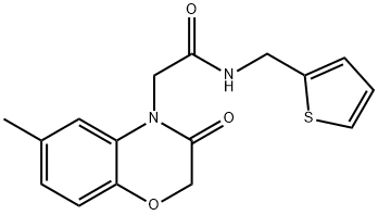 4H-1,4-Benzoxazine-4-acetamide,2,3-dihydro-6-methyl-3-oxo-N-(2-thienylmethyl)-(9CI) 结构式