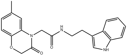 4H-1,4-Benzoxazine-4-acetamide,2,3-dihydro-N-[2-(1H-indol-3-yl)ethyl]-6-methyl-3-oxo-(9CI)|