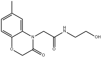 4H-1,4-Benzoxazine-4-acetamide,2,3-dihydro-N-(2-hydroxyethyl)-6-methyl-3-oxo-(9CI)|