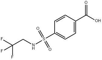 4-{[(2,2,2-trifluoroethyl)amino]sulfonyl}benzoic acid Struktur