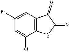 5-bromo-7-chloro-1H-indole-2,3-dione(SALTDATA: FREE) Struktur