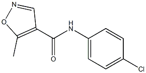 N-(4-chlorophenyl)-5-methyl-4-isoxazolecarboxamide,61643-17-2,结构式