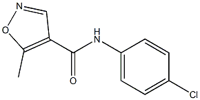 N-(4-chlorophenyl)-5-methyl-4-isoxazolecarboxamide Structure