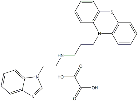 10H-Phenothiazine-10-propanamine, N-2-(1H-benzimidazol-1-yl)ethyl-, ethanedioate (1:1)|