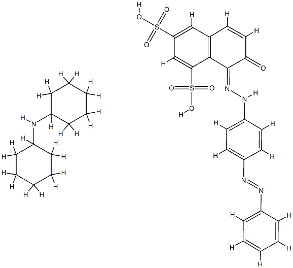 7-Hydroxy-8-[[4-(phenylazo)phenyl]azo]naphthalin-1,3-disulfonsure, Verbindung mit Dicyclohexylamin