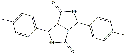 3,7-bis(4-methylphenyl)tetrahydro-1H,5H-[1,2,4]triazolo[1,2-a][1,2,4]triazole-1,5-dione Structure