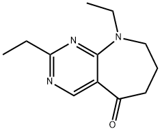 5H-Pyrimido[4,5-b]azepin-5-one,2,9-diethyl-6,7,8,9-tetrahydro-(9CI),625105-60-4,结构式