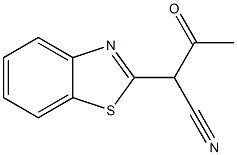 2-Benzothiazoleacetonitrile,alpha-acetyl-(9CI) Structure