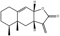 (3aS)-3aβ,4,4a,5,6,7,8,9aβ-Octahydro-4aβ,5β-dimethyl-3-methylenenaphtho[2,3-b]furan-2(3H)-one Structure