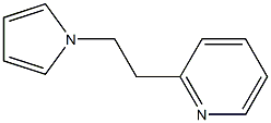 2-[2-(1H-吡咯-1-基)乙基]吡啶, 6311-84-8, 结构式