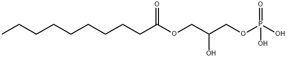 1-decanoyl-2-lyso-3-phosphatidic acid,63119-36-8,结构式