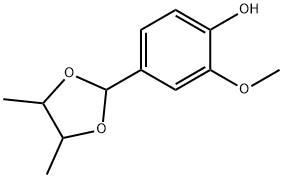 VANILLINERYTHRO-ANDTHREO-BUTAN-2,3-DIOLACETAL Structure