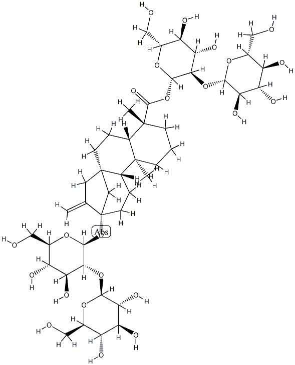 甜菊双糖苷 E,63279-14-1,结构式
