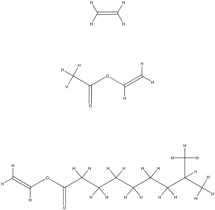 tert.-Decanoic acid, ethenyl ester, polymer with ethene and ethenyl acetate, average molecular weight ca. 5000 g/mol 结构式