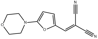 2-[(5-morpholin-4-yl-2-furyl)methylene]malononitrile 结构式