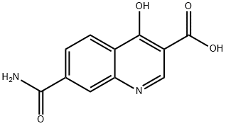 3-Quinolinecarboxylicacid,7-(aminocarbonyl)-4-hydroxy-(9CI) Structure