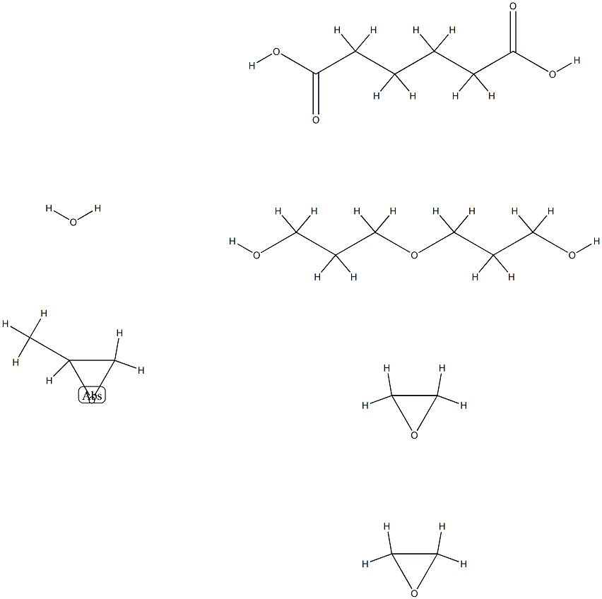 Hexanedioic acid, polymer with methyloxirane polymer with oxirane ether with oxybis[propanol] (2:1),63549-52-0,结构式