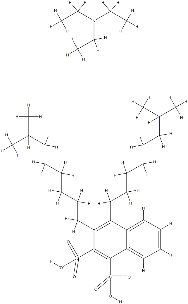 diisononylnaphthalenedisulphonic acid, compound with triethylamine (1:2) Struktur