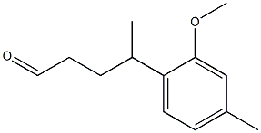 2-Methoxy-γ,4-dimethylbenzenebutanal Structure