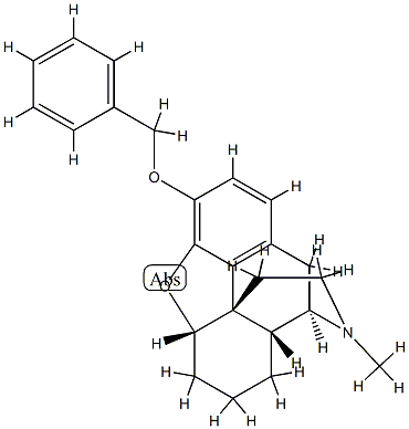 3-Benzyloxy-4,5α-epoxy-17-methylmorphinan Structure