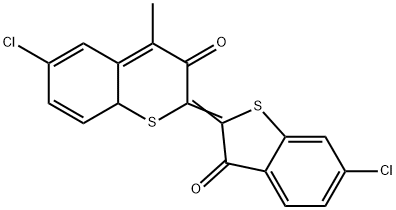 6,6'-Dichloro-4-methyl-Δ2,2'(3H,3'H)-bibenzo[b]thiophene-3,3'-dione,6371-18-2,结构式