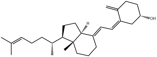 24-dehydrocholecalciferol 化学構造式