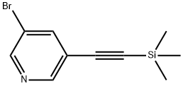 3-溴-5-(三甲基硅烷乙炔基)吡啶,639011-64-6,结构式