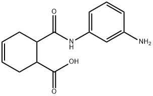 3-Cyclohexene-1-carboxylicacid,6-[[(3-aminophenyl)amino]carbonyl]-(9CI) Structure