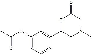 3-(Acetyloxy)-α-[(methylamino)methyl]benzyl=acetate Struktur