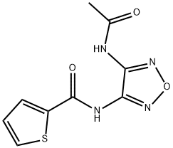 2-Thiophenecarboxamide,N-[4-(acetylamino)-1,2,5-oxadiazol-3-yl]-(9CI) Structure