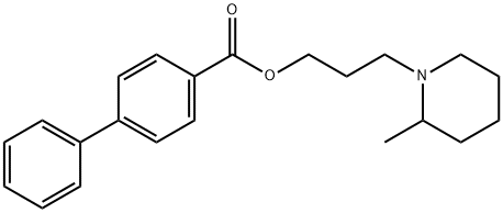 3-(2-Methylpiperidino)propyl=p-phenylbenzoate,64050-41-5,结构式