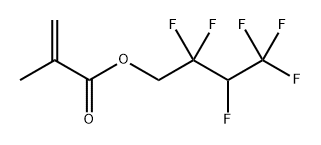 聚(2,2,3,4,4,4-六氟丁基甲基丙烯酸酯), 64376-86-9, 结构式