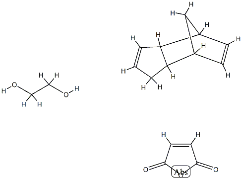 2,5-Furandione, polymer with 1,2-ethanediol and 3a,4,7,7a-tetrahydro-4,7-methano-1H-indene Struktur