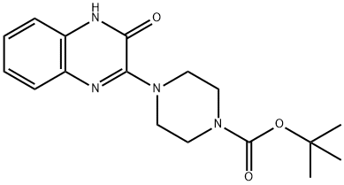 tert-Butyl 4-(3-oxo-3,4-dihydroquinoxalin-2-yl)-1,4-diazepane-1-carboxylate 化学構造式