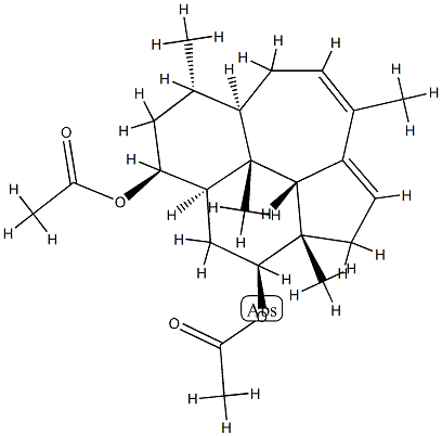 (2aS)-3β,5β-Diacetoxy-2a,7α,10,10cβ-tetramethyl-2,2a,3,4,4aα,5,6,7,7aα,8,10bβ,10c-dodecahydronaphth[2,1,8-cde]azulene|