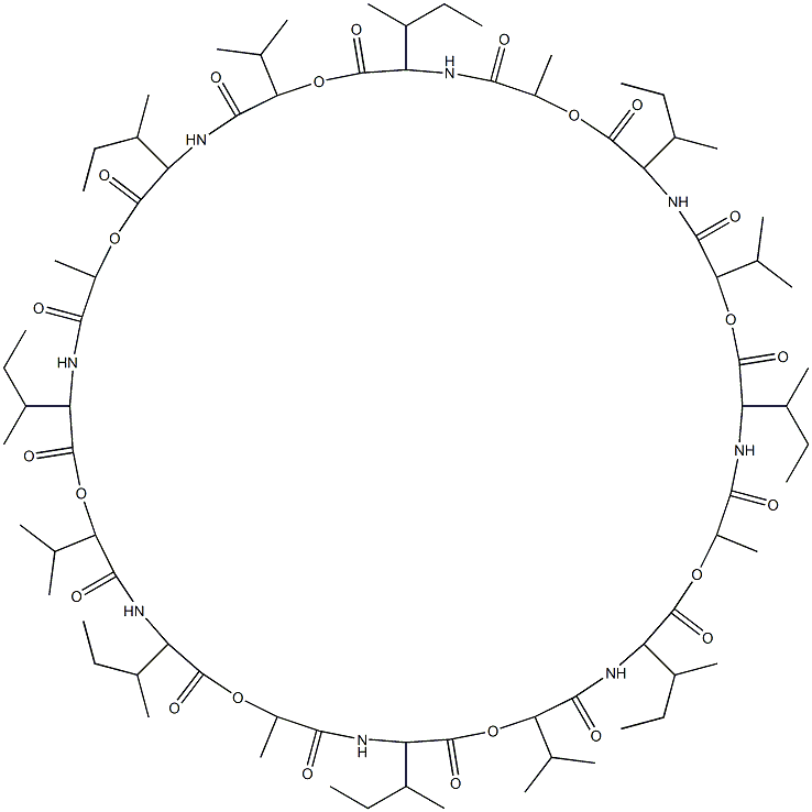 hexadecaisoleucinomycin Struktur