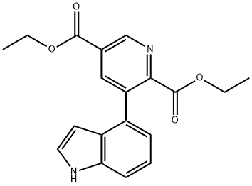 2,5-Pyridinedicarboxylic acid, 3-(1H-indol- Structure