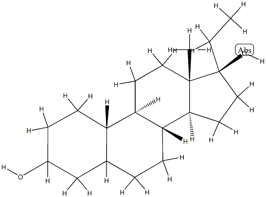 17 alpha-ethyl-5 xi-estrane-3 xi,17 beta-diol Structure