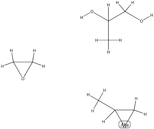 1,2-丙二醇、甲基环氧乙烷、环氧乙烷的共聚物, 65395-10-0, 结构式