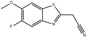 2-Benzothiazoleacetonitrile,5-fluoro-6-methoxy-(9CI) Structure