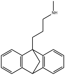 N-メチル-9,10-メタノアントラセン-9(10H)-プロパン-1-アミン 化学構造式