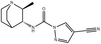 1H-Pyrazole-1-carboxamide,4-cyano-N-[(2S,3R)-2-methyl-1- Struktur