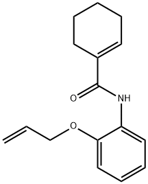 1-Cyclohexene-1-carboxamide,N-[2-(2-propenyloxy)phenyl]-(9CI) Structure