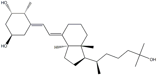 1,25-dihydroxydihydrotachysterol(3) Struktur